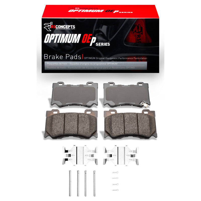 R1 2008-2025 Infiniti FX50 Front R1 Optimum OE Pads and Hardware Kit