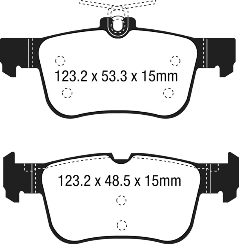 EBC Ultimax2 Rear Brake Pads - Ford Escape, Bronco Sport, Edge 2015-2024
