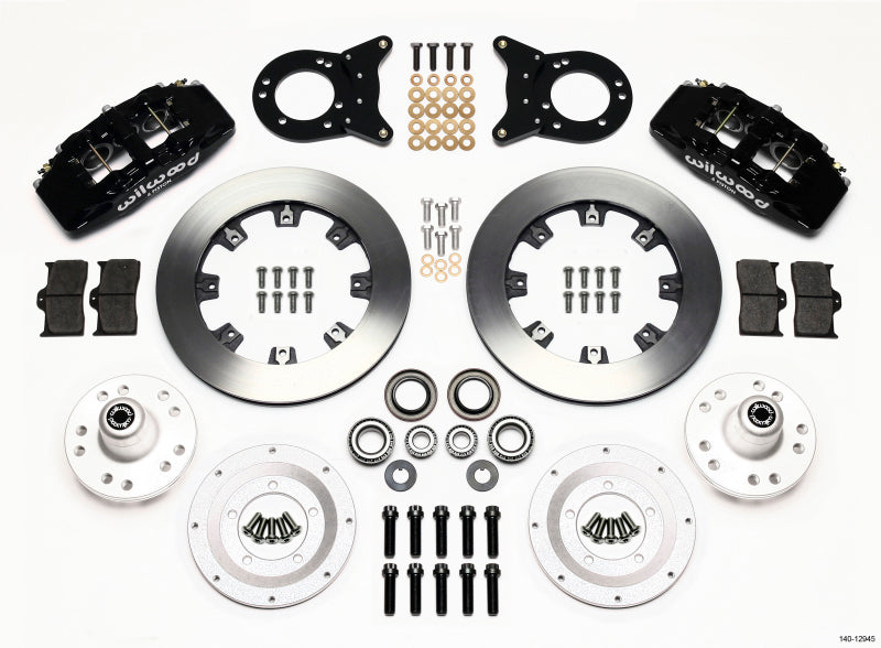 Wilwood Dynapro 6 Front Hub Kit 12.19in for 1970-1973 Mustang Disc & Drum Spindle - OneFastShop