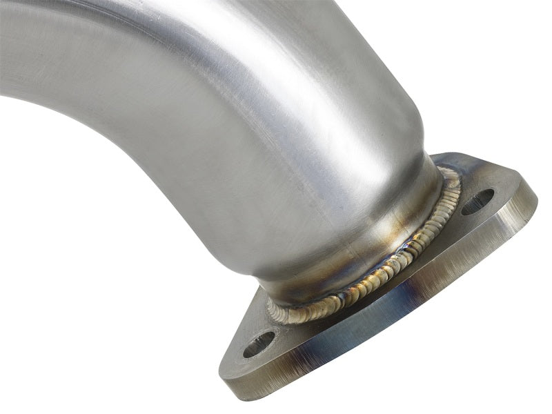 aFe Twisted Steel 3 Inch Rear Downpipe Midpipe Mandrel Bent 304 Stainless Steel 2017 Honda Civic Type R I4 2.0L - OneFastShop