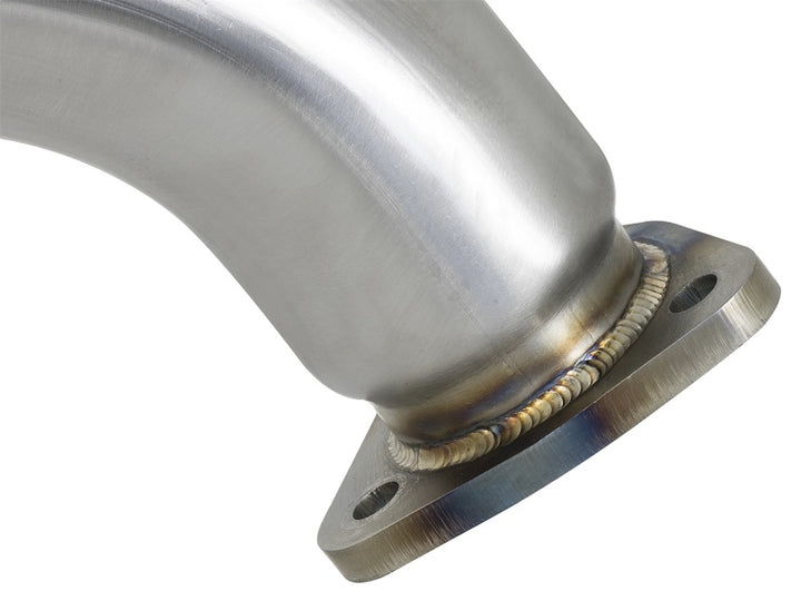 aFe Twisted Steel 3 Inch Rear Downpipe Midpipe Mandrel Bent 304 Stainless Steel 2017 Honda Civic Type R I4 2.0L - OneFastShop