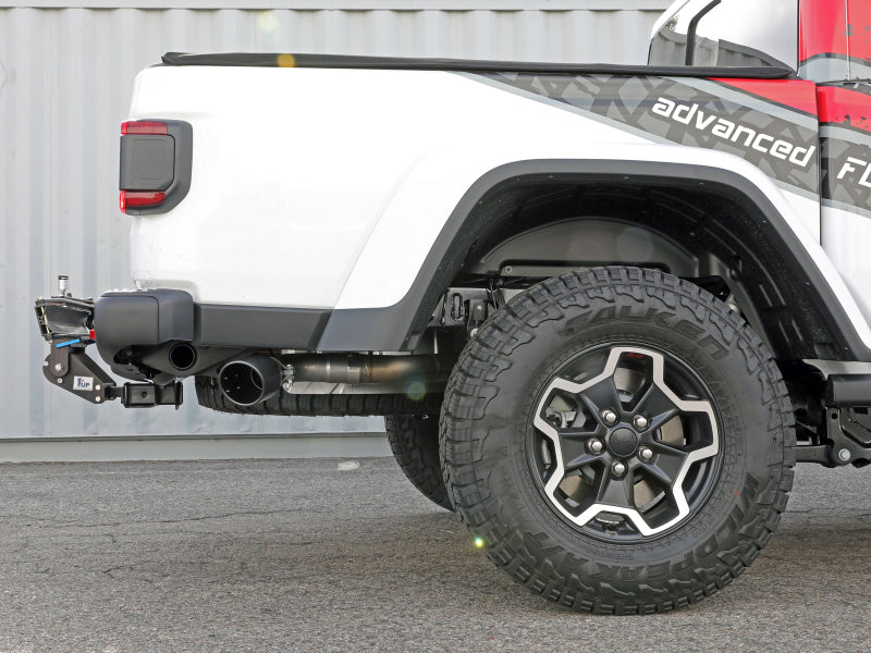 AFe Vulcan Series 3in 304 SS DPF-Back Exhaust System - Black Tip for 2021+ Jeep Gladiator V6-3.0L