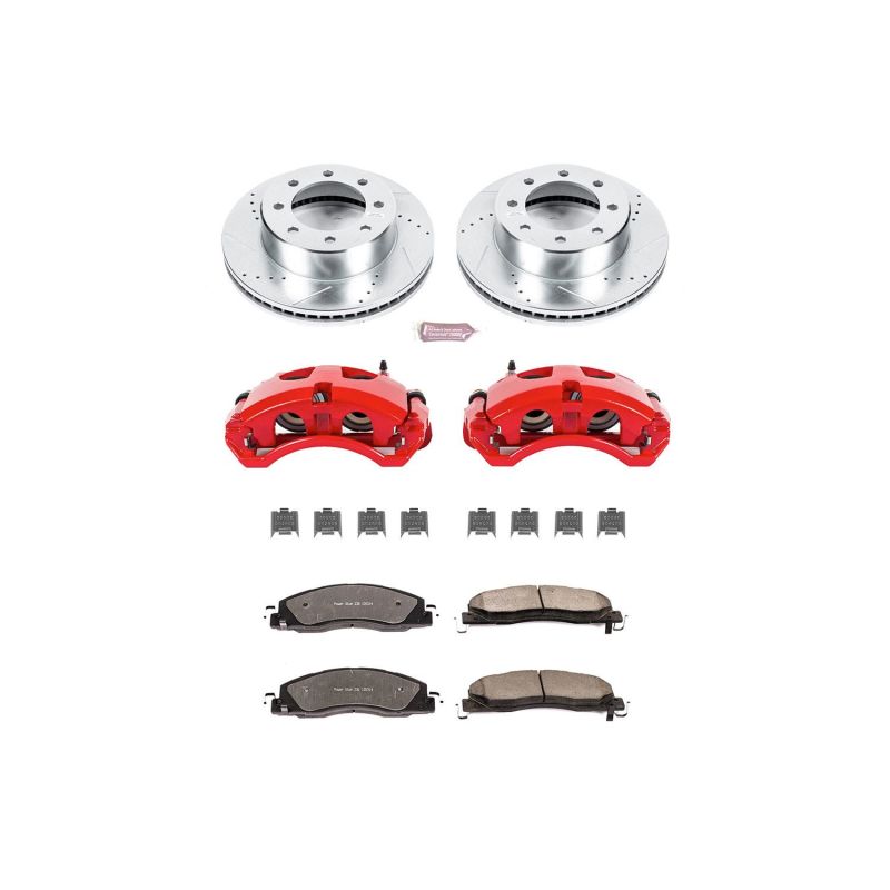 Power Stop 09-10 Dodge Ram 2500 Front Z36 Truck and Tow Kit With Cals
