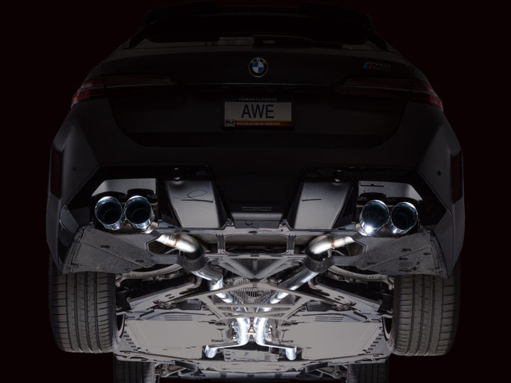 AWE Tuning BMW G90/G99 M5 Track Edition Cat-Back Exhaust - Chrome Silver Tips