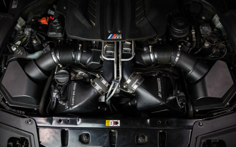 Mishimoto BMW F10 M5 Intercooler Pipe Kit Micro Wrinkle Black - Fits 12-16