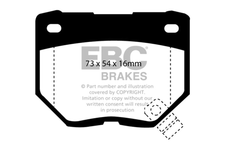 EBC Greenstuff Rear Brake Pads for 98-03 Nissan Skyline R34 2.5 GT 200 - OneFastShop