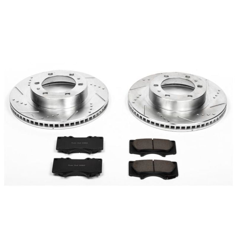 PowerStop Front Z23 Evolution Sport Brake Kit for 03-09 Toyota 4Runner - OneFastShop
