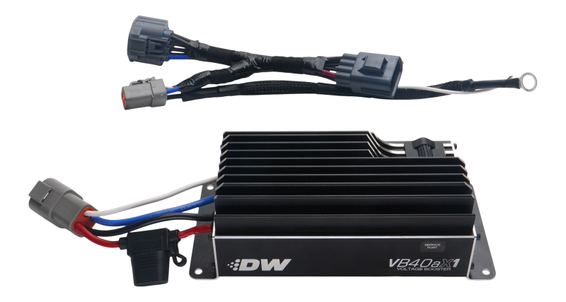 DeatschWerks Voltage Booster VB40AX1 with Plug-N-Play Harness for Ford Mustang 2010-2025 - OneFastShop