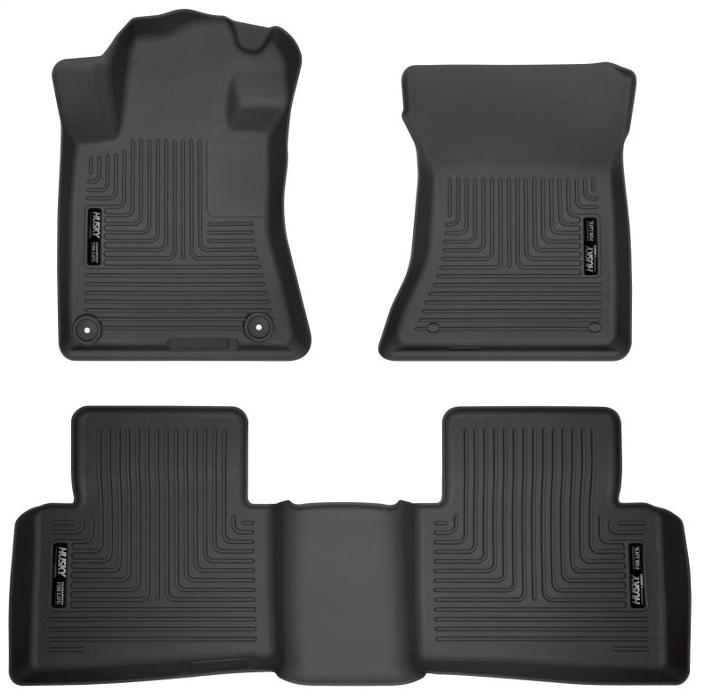 Husky Liners WeatherBeater Front & 2nd Seat Floor Liners - Nissan Altima (2019-2025) / Subaru Impreza (2022) - Black