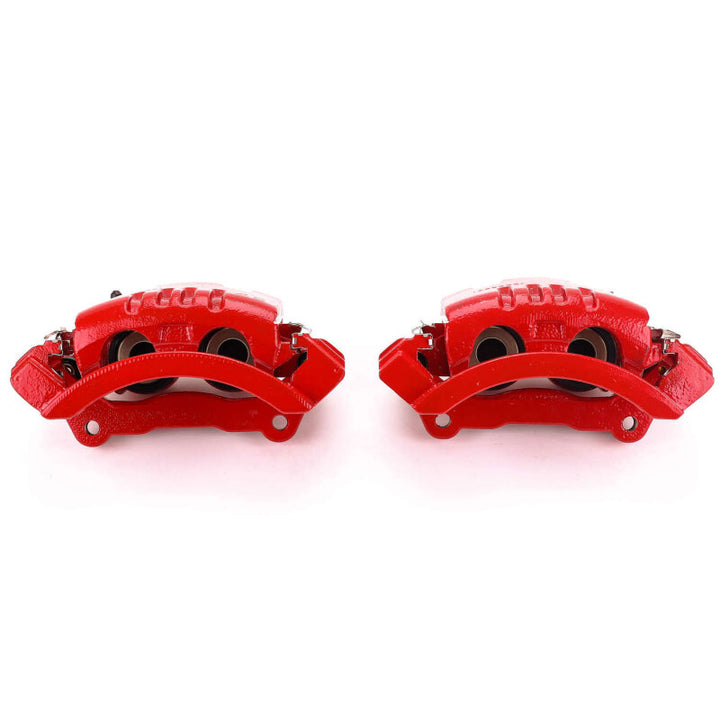 PowerStop Rear Red Calipers with Brackets Pair for 06-08 Dodge Ram 1500 - OneFastShop