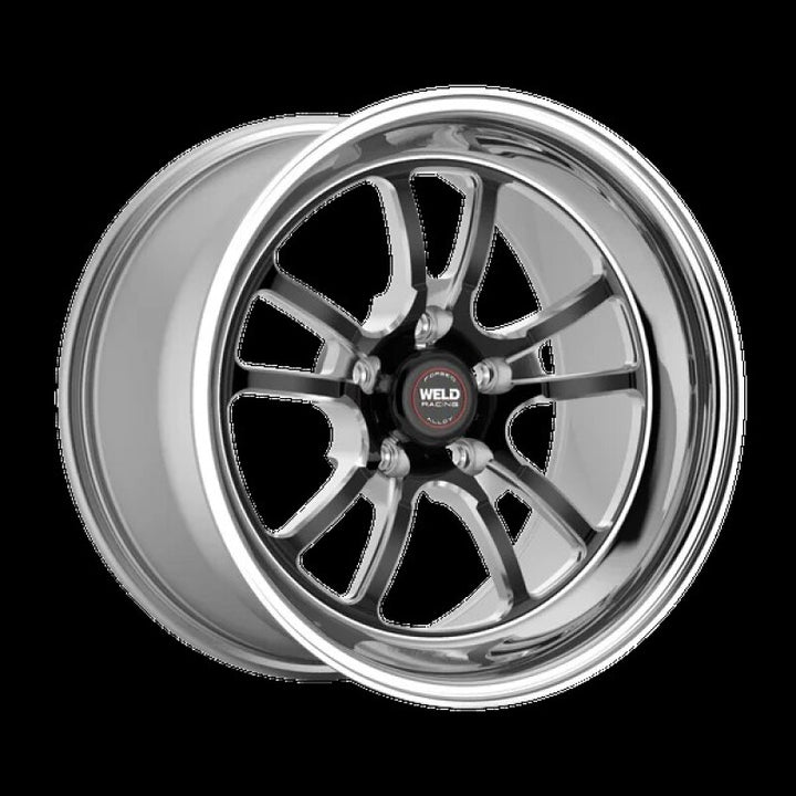 Weld S70 RT-S 18x8in/5x120.65 BP/4.7in. BS - Black Center - Polished Shell Wheel