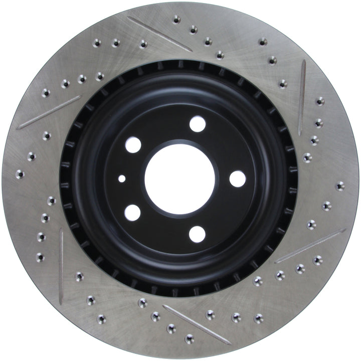 StopTech Slotted & Drilled Sport Brake Rotor for Audi A4 A5 A6 A7 A8 Q5 Q7 S4 S5 SQ5 2012-2023 - OneFastShop