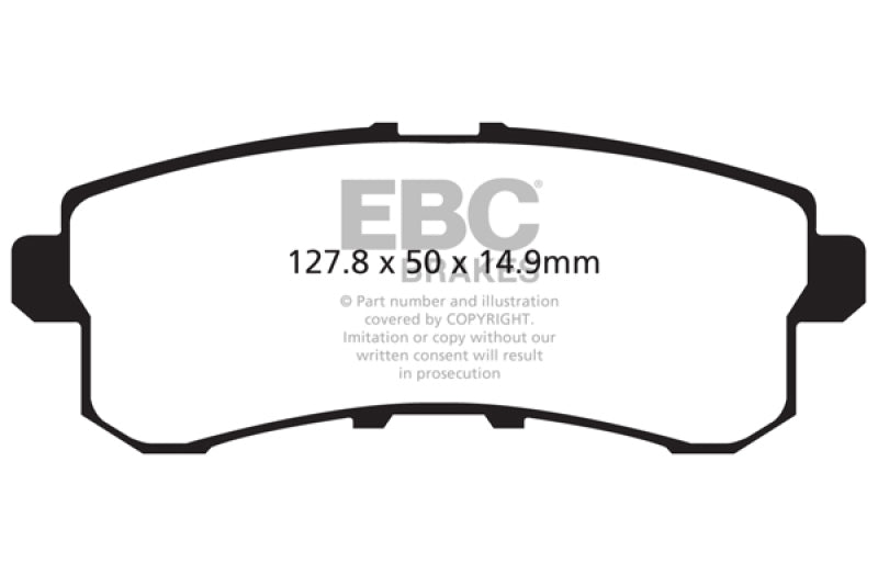 EBC Yellowstuff Rear Brake Pads for 11-13 Infiniti QX56 5.6 - OneFastShop