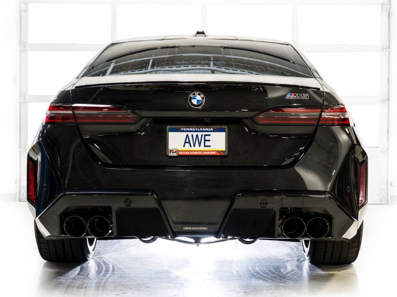 AWE Tuning BMW G90/G99 M5 Track Edition Cat-Back Exhaust Diamond Black Tips