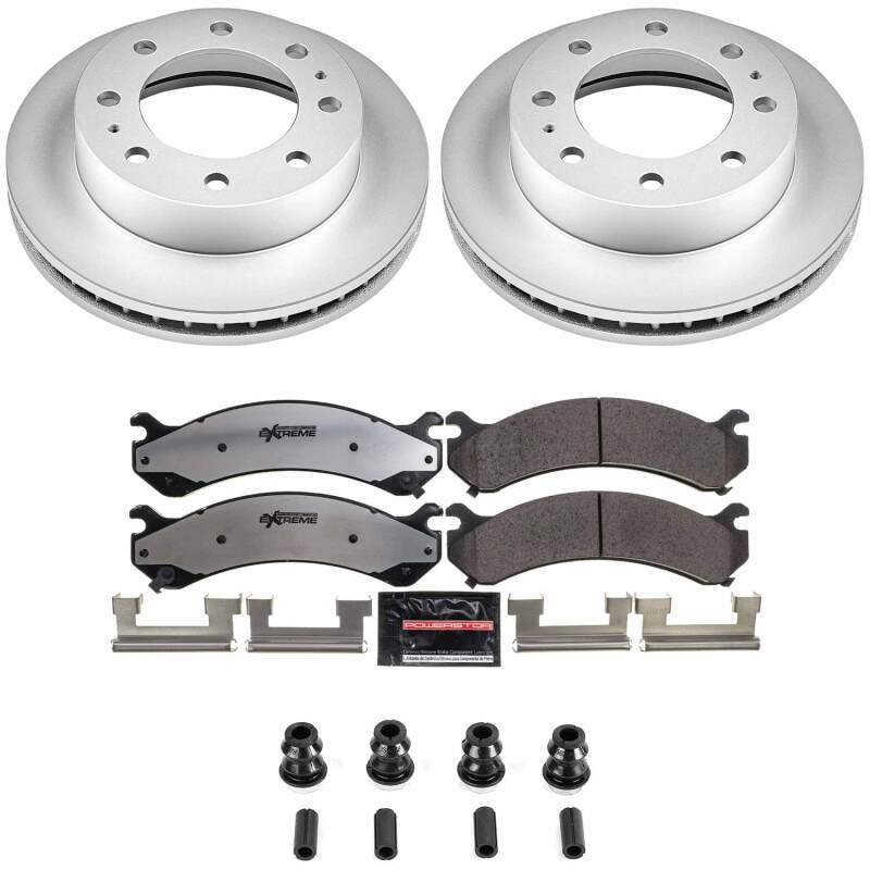 PowerStop Z36 Front Coated Brake Kit - Chevrolet Silverado 2500 HD / GMC Sierra 2500 HD / Chevrolet Express 3500 2001-2020