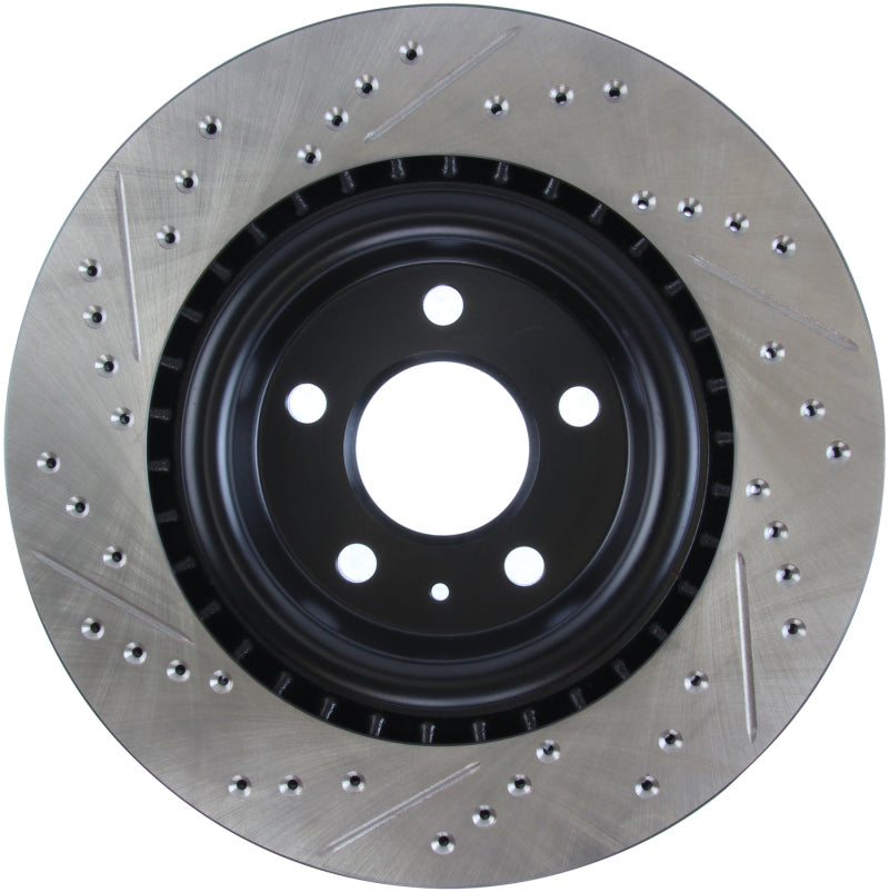 StopTech Slotted & Drilled Sport Brake Rotor for Audi A4 A5 A6 A7 A8 Q5 Q7 S4 S5 SQ5 2012-2023 - OneFastShop