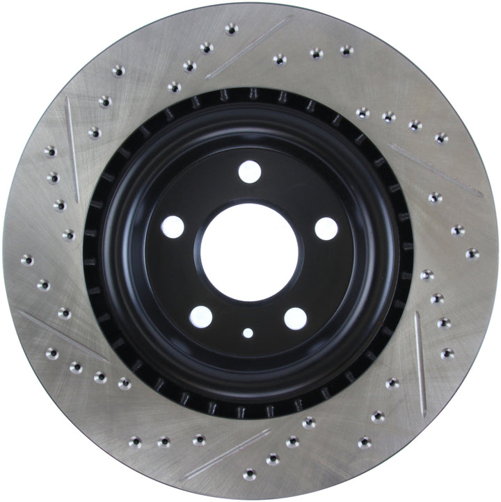 StopTech Slotted & Drilled Sport Brake Rotor for Audi A4 A5 A6 A7 A8 Q5 Q7 S4 S5 SQ5 2012-2023 - OneFastShop