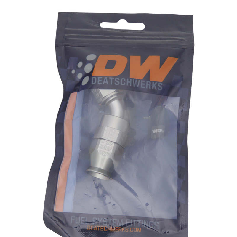 DeatschWerks 6AN Female Swivel 45-Degree Hose End PTFE with 1 Olive Insert