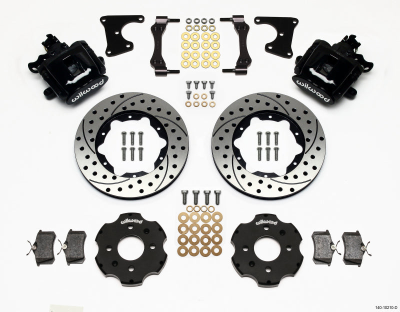 Wilwood Combination Parking Brake Rear Kit 11.00in Drilled for Honda Civic 1988-1995 and CRX 1988-1991 Drum 2.71 Hub Offset