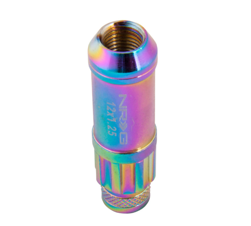 Nrg 700 Series M12 x 1.25 Steel Lug Nut with Dust Cap Cover Set - Neochrome