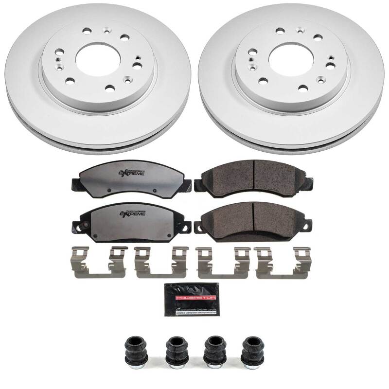 PowerStop Z36 Front Coated Brake Kit - Cadillac Escalade / Chevrolet Silverado 1500 2005-2008
