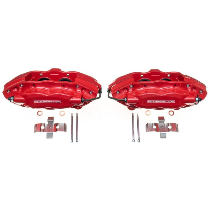 PowerStop Rear Red Calipers w/o Brackets - Pair for 05-10 Chrysler 300 SRT8 and 12-14 Chrysler 300 SRT8 - OneFastShop