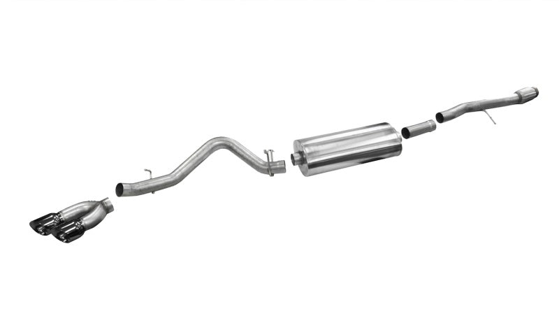 Corsa Performance Black Sport Single SideCB Exhaust - Sierra/Silverado 1500 6.2L V8 2014-19