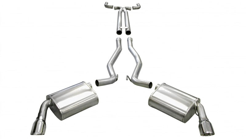 Corsa Performance Sport Cat-Back + XO Exhaust for Chevrolet Camaro SS 6.2L V8 - Polished Finish (2010-2013)