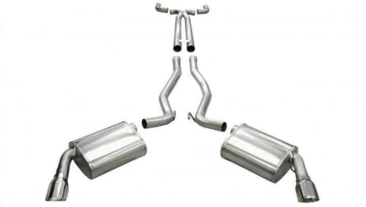Corsa Performance Sport Cat-Back + XO Exhaust for Chevrolet Camaro SS 6.2L V8 - Polished Finish (2010-2013)