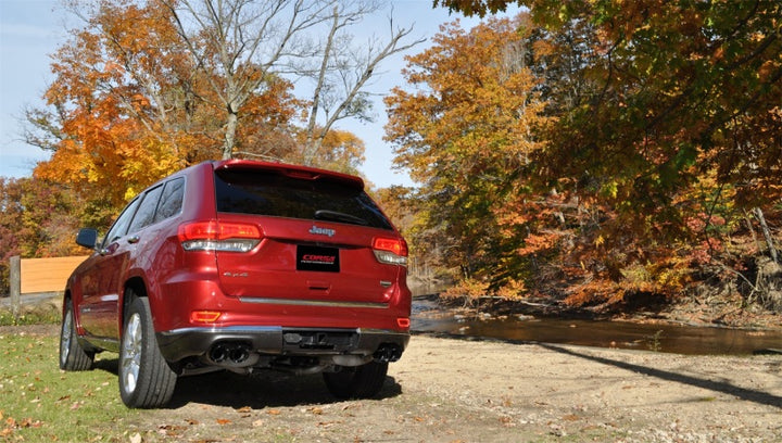Corsa Performance Black 2.5in Dual Rear Exit Cat-Back Exhaust for Jeep Grand Cherokee Summit 2014-2021