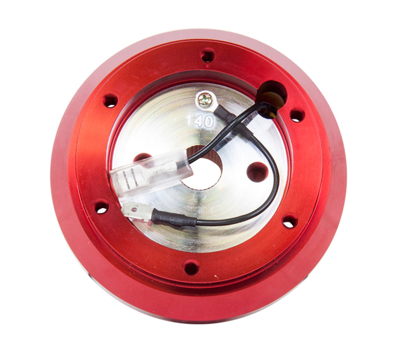 NRG Short Hub Adapter - Red for Nissan 240 S13