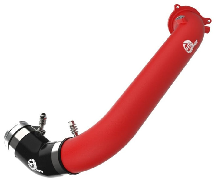 Afe BladeRunner Red 2-3/4in Aluminum Charge Pipe for 2021 Toyota Supra GR (A90) I4-2.0L (T) B48 - OneFastShop