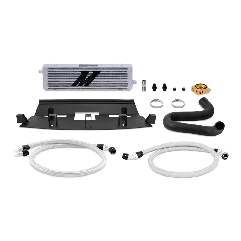 Mishimoto Thermostatic Oil Cooler Kit - Silver for 2018-2023 Ford Mustang GT - OneFastShop