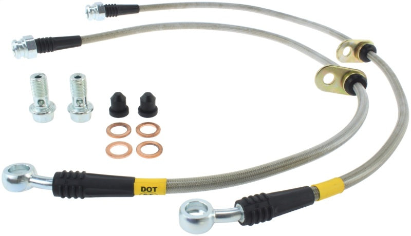 StopTech Front SS Brake Lines for 02-06 Acura RSX Base and Type-S - OneFastShop