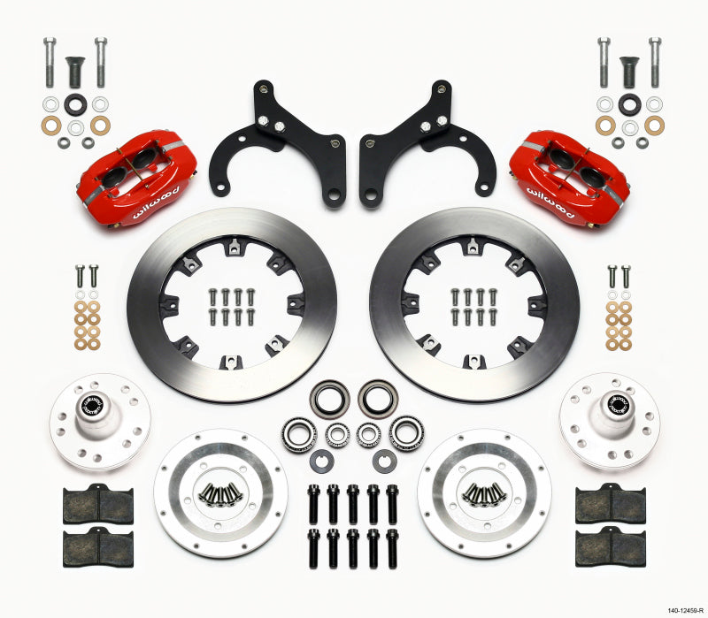 Wilwood Forged Dynalite Front Kit 12.19in Red for 59-64 Chevy Impala and 63-64 Corvette - OneFastShop