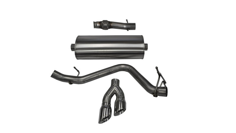 Corsa Performance Polished Single Side CBExhaust for GMC Sierra/Chevy Silverado 1500 5.3L V8 (14-19)