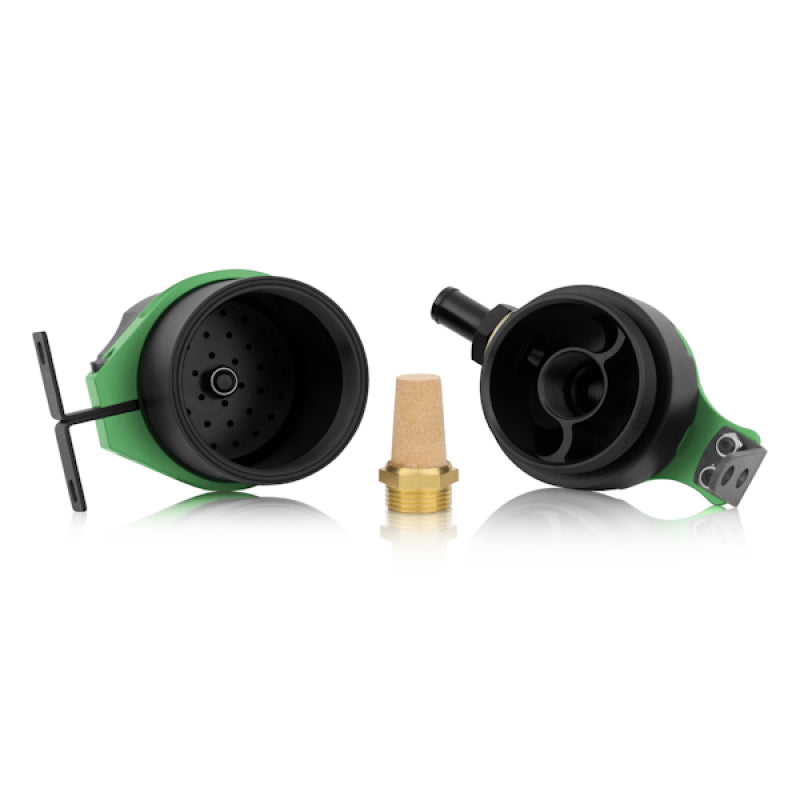 Mishimoto Baffled Oil Catch Can Universal Green PCV