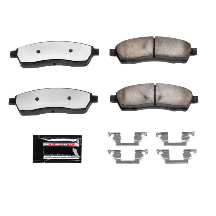 PowerStop Z36 Truck & Tow Brake Pads with Hardware for 00-05 Ford Excursion