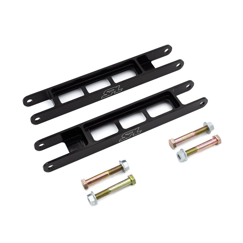 SPL Parts Rear Lower Trailing Arms - BMW E8X/E9X 2006-2013 - Anodized Black - Pair