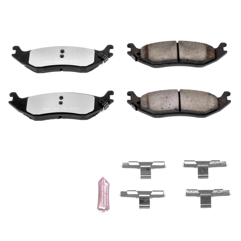 PowerStop Z36 Truck & Tow Brake Pads - Rear  Ram 1500, Dodge Durango, Ram 1500 (2002-2024)