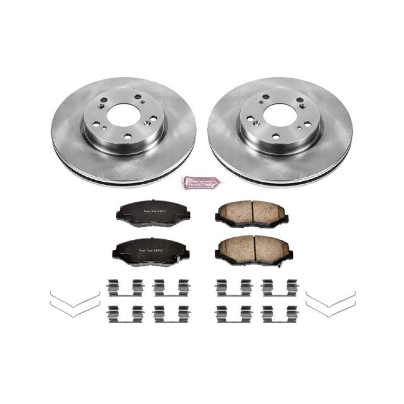 PowerStop Front Autospecialty Brake Kit with Z17 Pads for 2013 Acura ILX