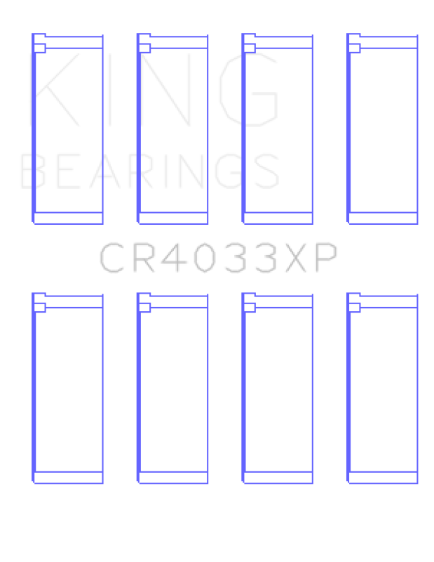 King Engine Bearings Rod Bearing Set - Size STDX for Honda F20C/F22C/97-01 H22A4