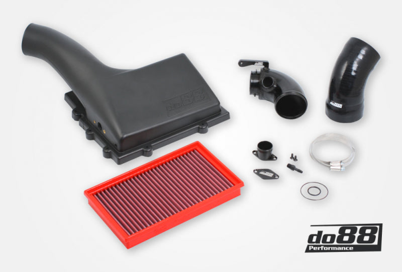 do88 V1 Cold Air Intake Kit with BMC Filter and 76mm Turbo Inlet Pipe - VAG 1.8/2.0 TSI (MQB) 2012-2026 - Black Hose