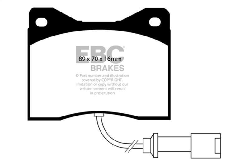 EBC Yellowstuff Front Brake Pads - BMW 528i, 530i, 630CSi 1975-1988