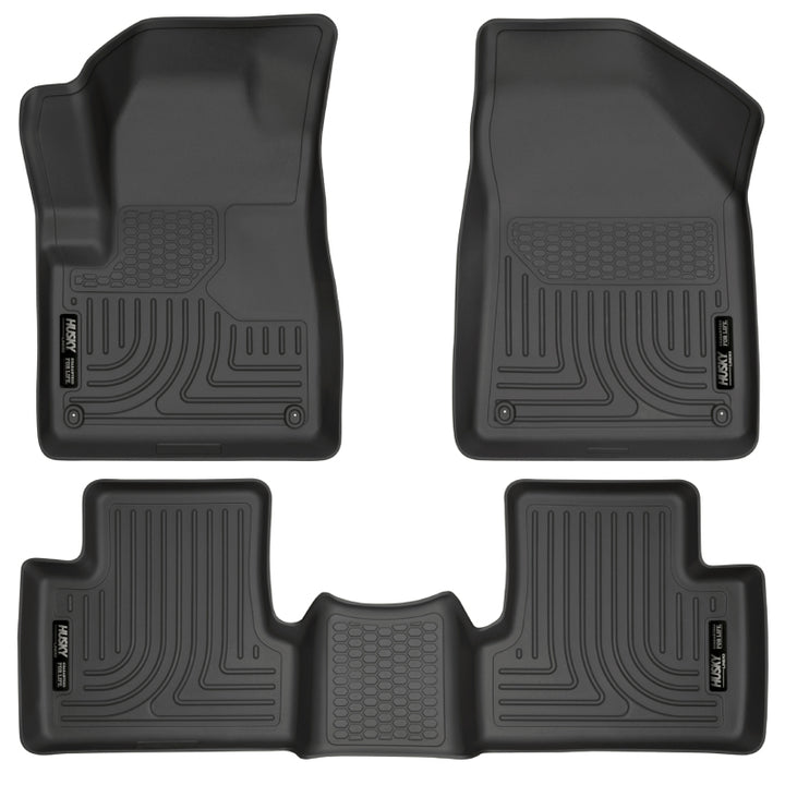 Husky Liners 14 WeatherBeater Black Front and Second Seat Floor Liners for Jeep Cherokee - OneFastShop