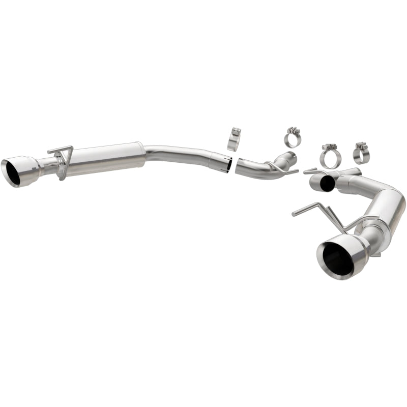 Magnaflow Axle Back Exhaust System SS 2.5in Competition Dual Split Polish 4.5in Tip 2015-2023 Ford Mustang EcoBoost - OneFastShop