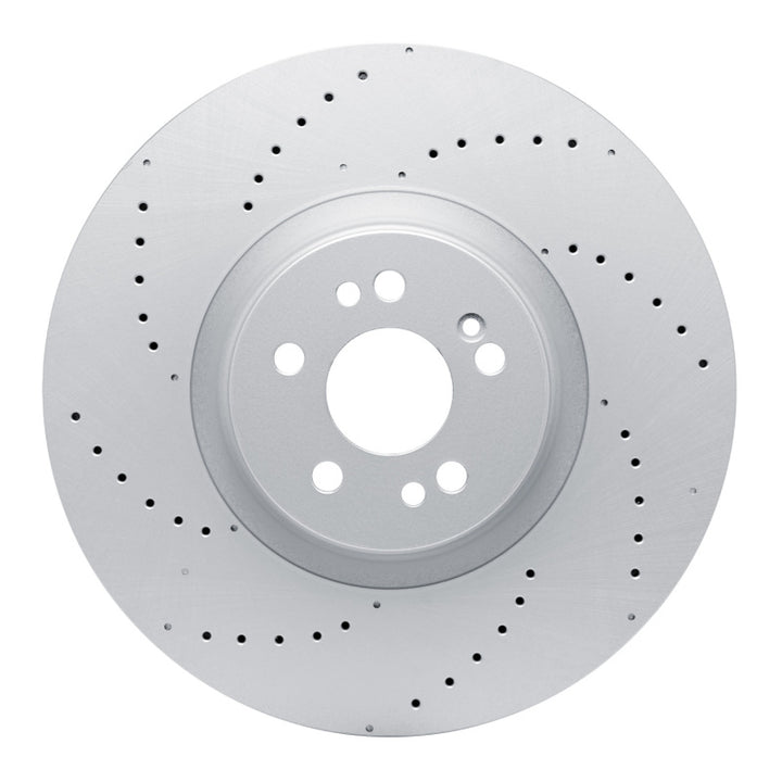 DFC GeoSPEC Coated Drilled Front Brake Rotor - Mercedes-Benz GLE450 / GLS450 2020-2026