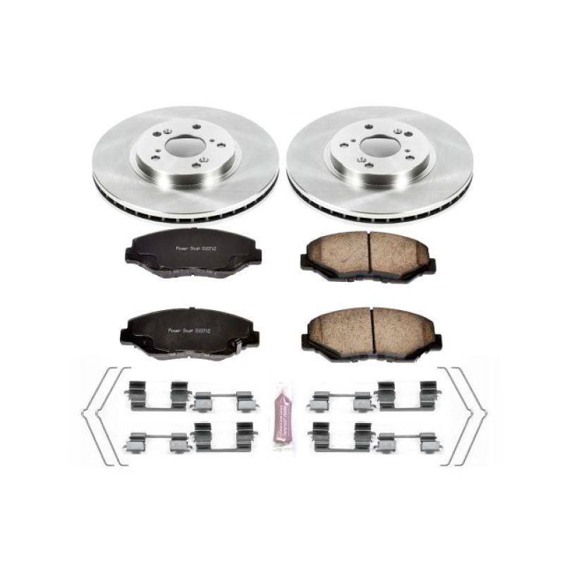 PowerStop Autospecialty OE Front Brake Kit - Honda Pilot 2003-2008