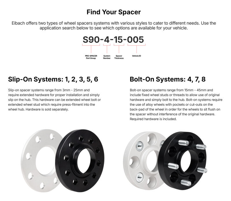 Eibach Pro-Spacer Wheel Spacers - 15mm - 5x100 - 57mm CB - Audi S4 / A4 / VW Jetta 1990-2010 - Pair, image 10