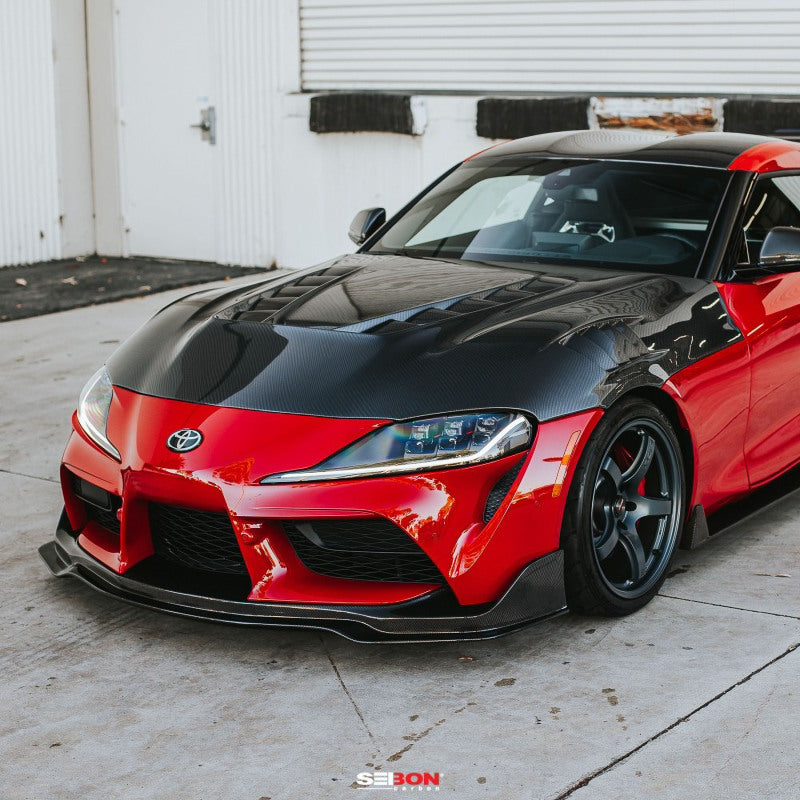 Seibon TV-Style Carbon Fiber Hood for 2020+ Toyota GR Supra